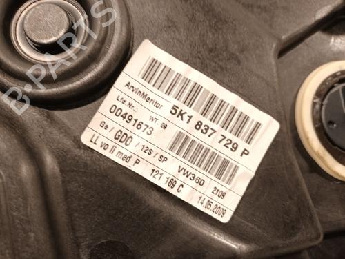 Front left window mechanism VW GOLF VI (5K1) 1.4 TSI | BP31861629C22