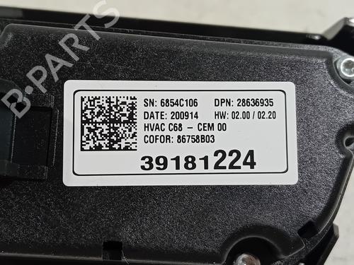 AC-Styringsenhed/Manøvreenhed OPEL CORSA F (P2JO) CORSA-e (68) | BP22232107I5 