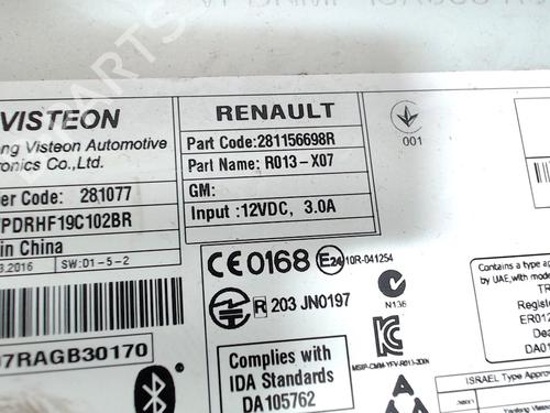 Bilradio RENAULT TWINGO III (BCM_, BCA_) 1.0 SCe 70 | BP7307941E6 