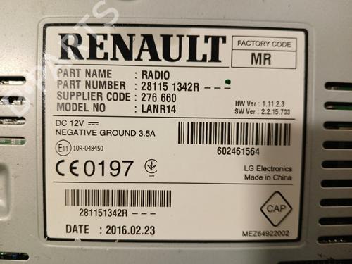 Radio RENAULT MEGANE IV Hatchback (B9A/M/N_) 1.5 dCi 110 (B9A3) | BP33678404E6 - Image 5