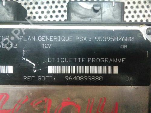 Engine control unit (ECU) PEUGEOT 206 Hatchback (2A/C) 1.9 D | BP1019038M57 