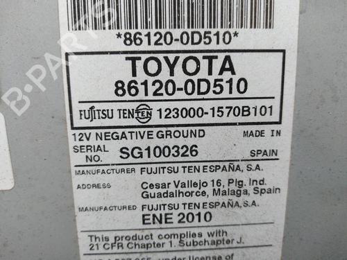 Radio TOYOTA YARIS (_P9_) 1.33 VVT-i (NSP90_, NSP90R) | BP4597442E6 