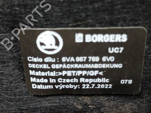Rear parcel shelf SKODA FABIA IV (PJ3) | BP38012146C85 - Image 2