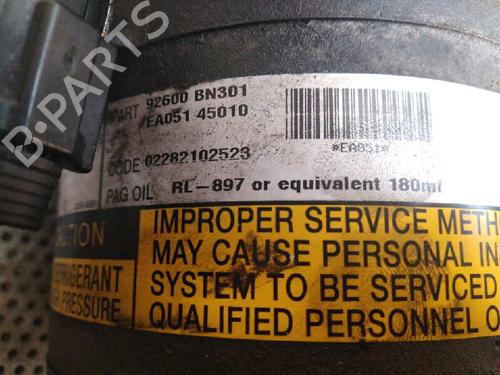 AC compressor NISSAN PRIMERA (P12) 2.2 Di | BP1277136M34 