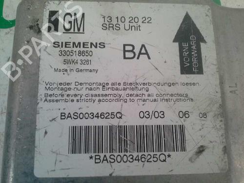 Kollisonspute sett OPEL VECTRA C (Z02) 2.0 DTI 16V (F69) | BP591935C86 