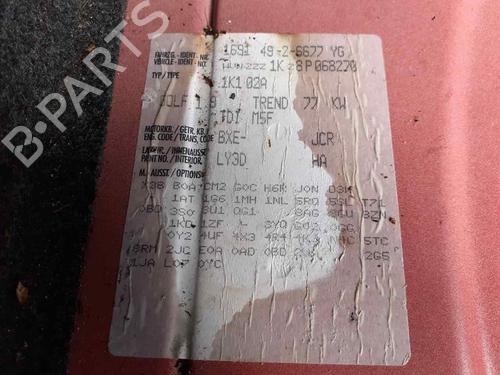Left front window switch VW GOLF V (1K1)  | BP23129482I27 