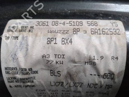 Engine control unit (ECU) AUDI A3 (8P1) 1.9 TDI | BP9111676M57 