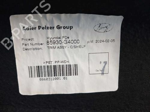 Rear parcel shelf HYUNDAI i30 (PDE, PD, PDEN) 1.5 | BP37996996C85 - Image 2