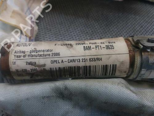 Right curtain airbag OPEL ZAFIRA / ZAFIRA FAMILY B (A05) 1.9 CDTI (M75) | BP637503C12 