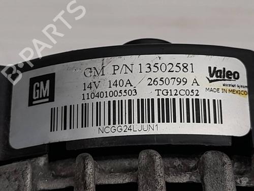 Alternator OPEL ASTRA J Sports Tourer (P10) 2.0 CDTI (35) | BP9965155M7 
