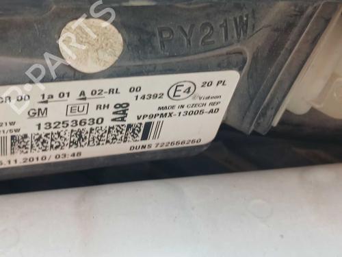 Right headlight OPEL MERIVA B MPV (S10) 1.7 CDTI (75) | BP37873118C29 - Image 2
