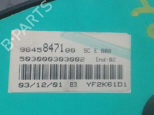 Instrument cluster PEUGEOT 206 Hatchback (2A/C) 1.4 16V | BP866482C47 
