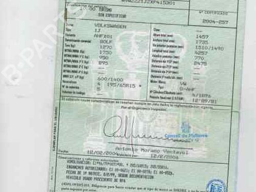 Right sun visor VW GOLF IV (1J1) 1.9 TDI | BP1910023I2