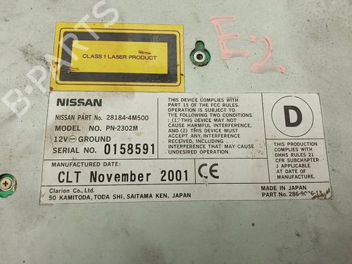 Radio NISSAN X-TRAIL I (T30)  | BP32496530E6 