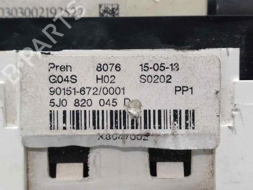 Climate control SKODA FABIA II (542)  | BP9845514I5 
