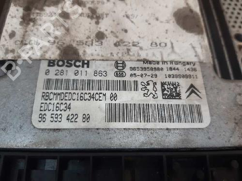Engine control unit (ECU) CITROËN C4 Coupe (LA_) 1.6 HDi | BP5407270M57 