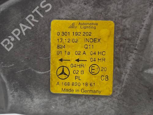 Right headlight MERCEDES-BENZ A-CLASS (W168) A 170 CDI (168.009, 168.109) | BP17325049C29 