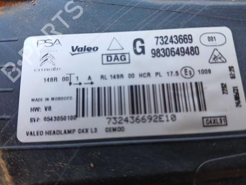 Left headlight CITROËN C4 III (BA_, BB_, BC_) 1.5 BlueHDi 130 (BBYHZB) | BP36645101C28 - Image 6