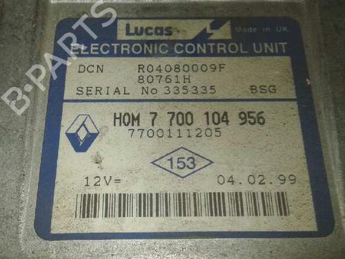 Engine control unit (ECU) RENAULT CLIO II (BB_, CB_) 1.9 D (B/CB0J) | BP165949M57 