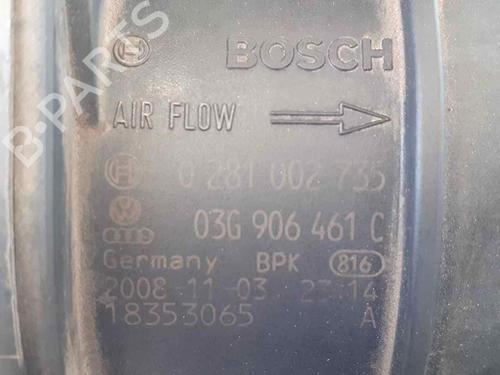 Used Mass air flow sensor Mass air flow sensor VW TIGUAN (5N_) [2007-2018] 23445235 23445235