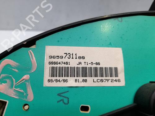Instrument cluster PEUGEOT 206 Hatchback (2A/C) 1.4 LPG | BP11498158C47 