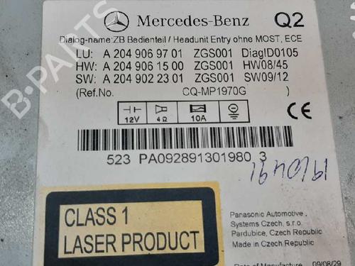 Radio MERCEDES-BENZ C-CLASS (W204) C 250 CDI (204.003) | BP4430532E6 