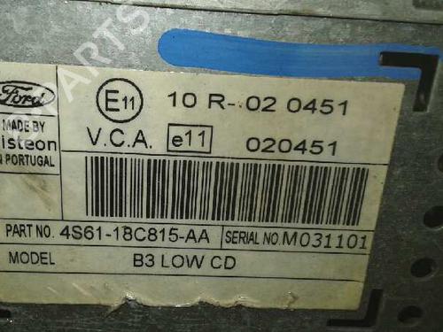 Radio FORD FIESTA V (JH_, JD_)  | BP591884E6 