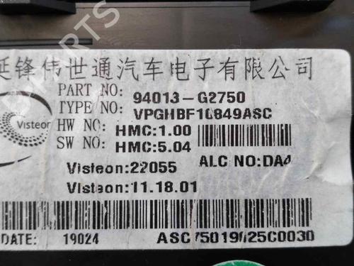 Instrument cluster HYUNDAI IONIQ (AE) 1.6 GDI Hybrid | BP8070044C47 