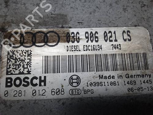 Engine control unit (ECU) AUDI A3 (8P1) 1.9 TDI | BP9111676M57 