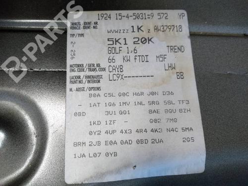 Front left door window VW GOLF VI (5K1) 1.6 TDI | BP10136342C18  - Image 6