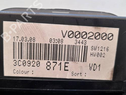 Instrument cluster VW PASSAT B6 (3C2) 2.0 TDI | BP10165318C47 