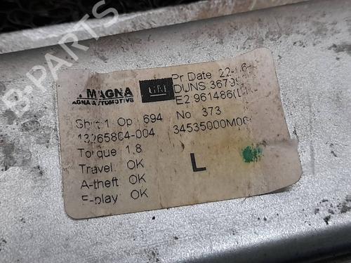 Rear left window mechanism OPEL MERIVA B MPV (S10) 1.3 CDTI (75) | BP9072018C24 