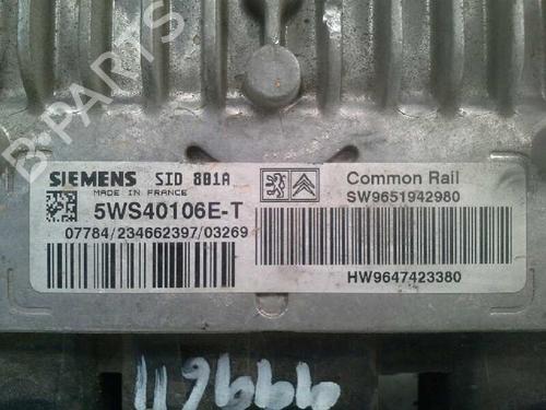 Engine control unit (ECU) CITROËN XSARA Break (N2) 2.0 HDI 90 | BP138231M57 