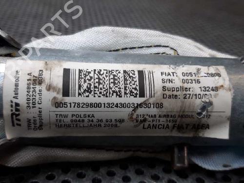Right curtain airbag FIAT 500 (312_) 1.2 LPG (312AXA1A) | BP4420588C12 