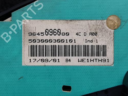 Instrument cluster PEUGEOT 206 Hatchback (2A/C) 1.9 D | BP6935534C47 