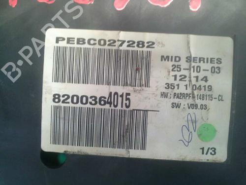 Instrument cluster RENAULT MEGANE II (BM0/1_, CM0/1_) 1.5 dCi (BM02, BM13, BM2A, CM02, CM13) | BP203660C47 