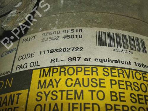 AC compressor NISSAN PRIMERA (P12) 1.6 | BP113949M34 