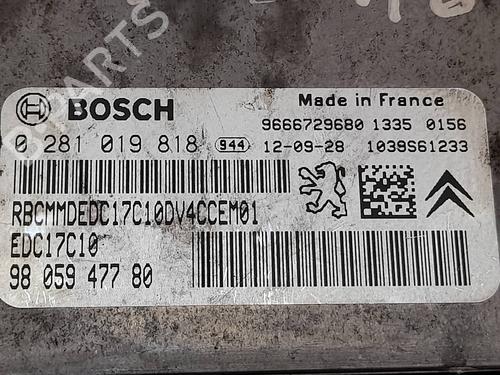 Engine control unit (ECU) CITROËN C3 II (SC_)  | BP7103654M57 