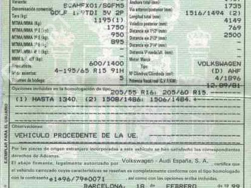 Warning switch VW GOLF IV (1J1) 1.9 TDI | BP6616314I22 
