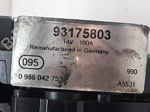 Alternator OPEL ASTRA G Saloon (T98)  | BP23244946M7 