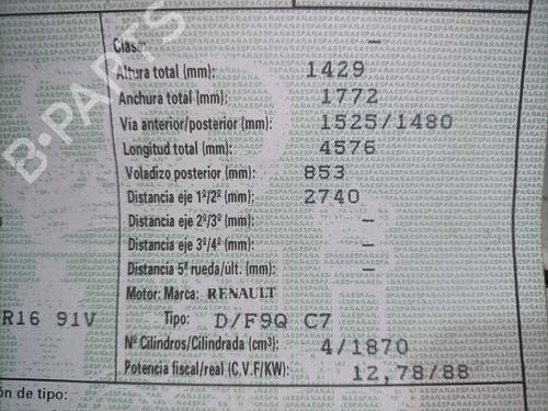 Venstre  foran tåkelykt RENAULT LAGUNA II (BG0/1_) 1.9 dCi (BG08, BG0G) | BP15995648C30 
