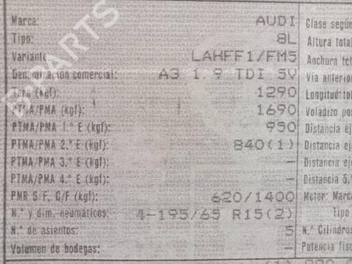Vindusheismekanisme venstre foran AUDI A3 (8L1) 1.9 TDI | BP18409231C22 