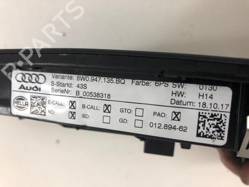 Interior roof light AUDI A5 Sportback (F5A, F5F) 2.0 TFSI Mild Hybrid | BP27341090I8 