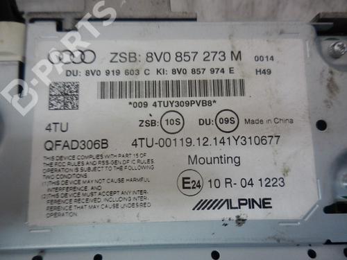Used Display monitor AUDI A3 Sportback (8VA, 8VF) 1.4 TFSI g-tron (110 hp) 4772787