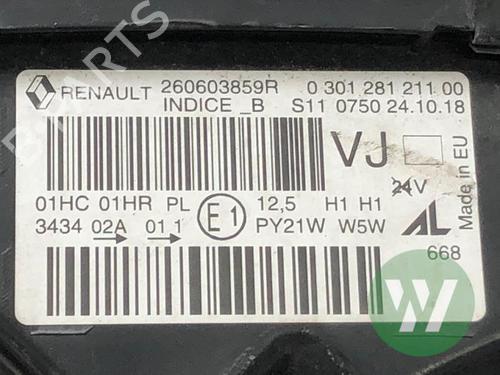 Left headlight RENAULT CAPTUR I (J5_, H5_) 0.9 TCe 90 | BP38306201C28 - Image 4