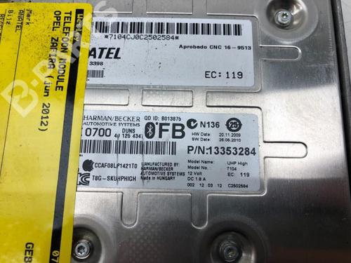 Andre OPEL ZAFIRA TOURER C (P12) 1.4 (75) (140 hp) 11234494