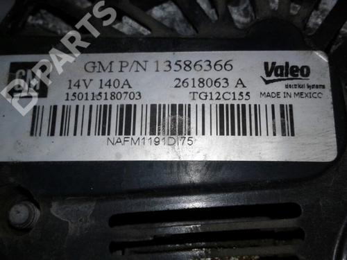 Used Alternator OPEL ASTRA J (P10) 1.6 CDTi (68) (110 hp) 9092181