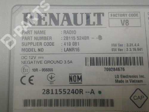 Radio RENAULT MEGANE IV Grandtour (K9A/M/N_) 1.6 dCi 130 | BP5335555E6 