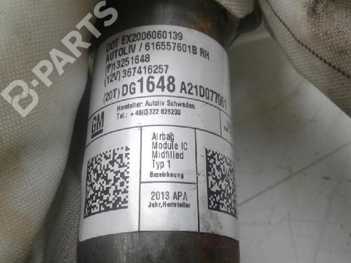 Right curtain airbag OPEL ASTRA J Saloon 1.4 Turbo (69) | BP9100910C12 