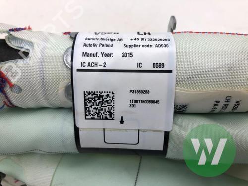 Venstre gardin kollisjonspute VOLVO XC90 II (256) T6 AWD (320 hp) 33171801